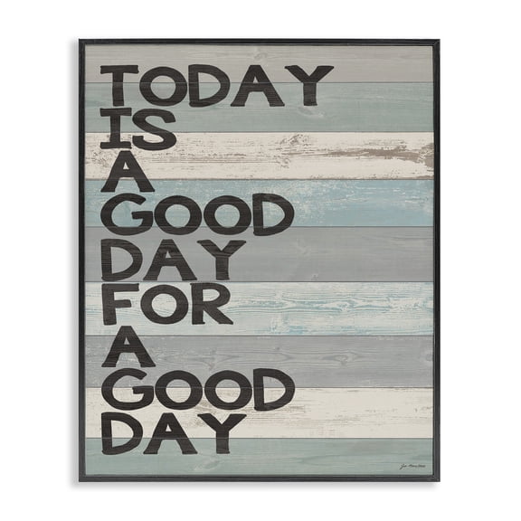 Stupell Industries Farmhouse A Good Day for a Good Day Black Framed Giclee Art, 11 x 14, by Jo Moulton