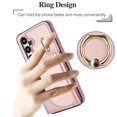 thumbnail image 6 of for Samsung Galaxy S21 Wallet Case with Card Holder Women Men, Flip PU Leather Kickstand Shockproof Protective Phone Cover Magnetic Clasp 360 Rotation Ring Stand for Samsung S21, Rosegold, 6 of 7