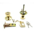 thumbnail image 4 of Vault Locks Keyed Alike Entry Doorknob, Classic Style, Polished Brass, Gold - 2 Piece, 4 of 5