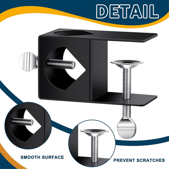 8 Pack Deck Torch Clamp Mounting Part Porch Rail Clamp Universal Pole Mount Bracket for Railings Posts