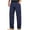 Navy, variant on Herrnalise Men's Joggers Cargo Pants Cotton Solid Color Multi-pocket Cargo Pants Work Pants Casual Cargo Pants Straight-leg Pants Denim Trousers Ripped Denim Pants for Men For Black,M