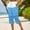 Sky Blue, variant on Zysthvn Casual Womens Capris Cropped Straight Leg Summer Polka Dot Striped Pants Women Drawstring with Pockets Button Loose