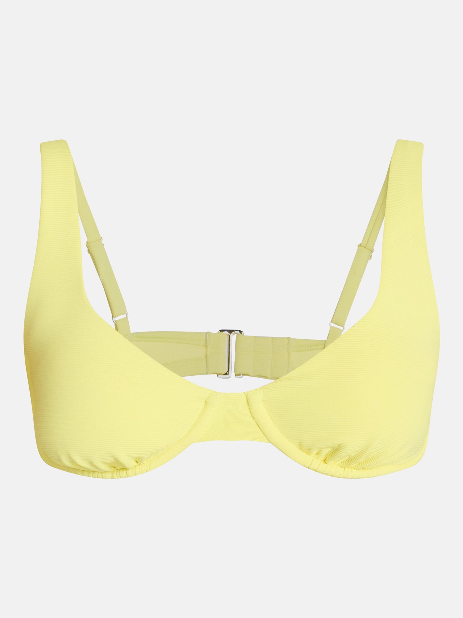 Time and Tru Women's and Women's Plus Ribbed Underwire Bikini Top, Sizes XS-3X