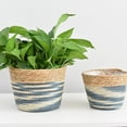 thumbnail image 5 of Harpi Flower Pots Outdoor Clearance, Flower Pots Cover Storage Basket Plant Woven Basket Planter Flower Pot Garden Gardening Pots, Planters & Accessories, 5 of 5