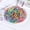 D-Multicolor, variant on Clear Hair Elastics, Clear Elastics Rubber Bands for Hair Ties, 400pcs