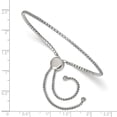 thumbnail image 3 of Stainless Steel Polished with CZ Adjustable Chain Bracelet; for Adults and Teens; for Women and Men, 3 of 3