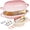 Pink, variant on Enameled Cast Iron Dutch Oven for Bread Baking - incl. Sourdough Bread-Baking Supplies like Banneton Bread-Proofing Basket - 5QT Loaf Cast Iron Bread Oven Pan& Meatloaf Pan with Lid, Sour Sough Tools
