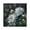 Golden Pointer, variant on 7.78in Square Artistic Wall Clock Dual-Purpose Tabletop & Hanging Decor Silent Non-Ticking Clocks for Home Office White Peony Flower