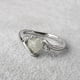 thumbnail image 4 of Anillos para mujer, regalos para mujer, 1 pieza de ópalo para mujer, piedra blanca de ópalo, anillo de promesa para mujer elegante., 4 of 5