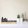 thumbnail image 3 of Handmadetneonsign Biker Metal Nameplate, Biker Desk Name Plate, Biker Desk Nameplate Decor, 3 of 4