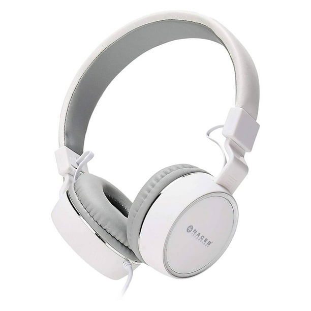 Audifonos Diadema NACEB Zero NA-0310B Microfono 3.5mm Blanco Naceb Technology NA-0310B