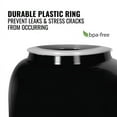 thumbnail image 2 of Brio Black Ceramic Water Dispenser Holds 5 Gallon Capacity Jugs, 8 Inch Stand, Faucet and Lid, 2 of 7