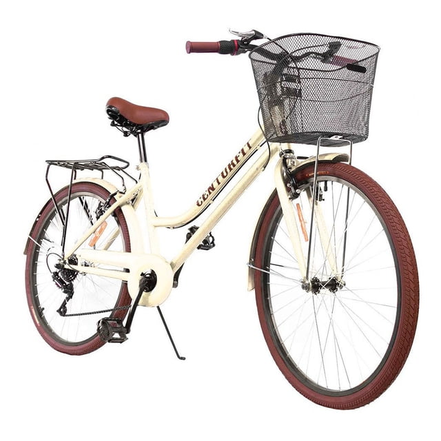 Bicicleta Vintage Urbana R26 Centurfit 6 Velocidades Canasta Frenos