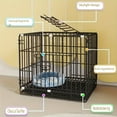 thumbnail image 7 of Dog Crate with Tray, Foldable And Easy to Install, Suitable for Small And Medium-Sized Dogs, Rabbits And Cats, Indoor And Outdoor Use, 7 of 7