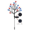 thumbnail image 3 of geerera 4th of July Decorations Solar Garden Lights, Outdoor red, white and blue lights,Waterproof Patriotic Decor with 8 LED,For Independence Day, Veterans Day Outside Yard Garden Decor,31.5inch, 3 of 8
