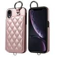 thumbnail image 1 of iPhone XR Case ,Card Slots Leather Wrist Strap Phone Cover for iPhone XR, 1 of 5