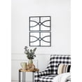 thumbnail image 2 of Hassch Rectangular Carved Wooden Wall Mirrors with Antique Black Frame, Vertical or Horizontal Home Decor for Living Room Bedroom Entryway Foyer, Set of 2, 16" x 23", 2 of 6