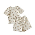thumbnail image 4 of Ropa de hogar para niños Conjunto de pijama de verano para niños Ropa de hogar para niñas Conjunto de manga corta de algodón Dibujos animados, 4 of 5