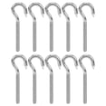 thumbnail image 1 of Perchas de alta resistencia para equipos químicos y mecánicos, paquete de 10 ganchos de acero inoxidable con tornillos M5, 1 of 8