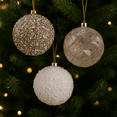 thumbnail image 3 of 62 Count White and Gold Shatterproof Christmas Ornaments, by My Texas House, 3 of 5