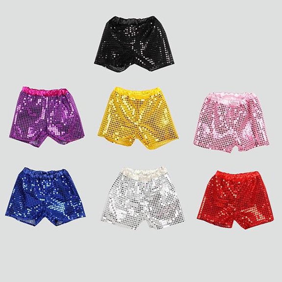 Gaexia Toddler Kids Baby Girls Boys Sparkly Sequins Elastic Waist Birthday Shorts Pants Party
