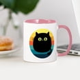 thumbnail image 4 of CafePress - Black Cat Retro Sunset Mugs - 11 oz Ceramic Mug - Novelty Coffee Tea Cup, 4 of 6