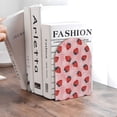 thumbnail image 6 of KLL Strawberries Print Wood Book Ends for Shelves,1 Pair Wood Bookends Book Holder Stand Decorative, Book Stoppers for Heavy Duty Books CD File Video Games, 6 of 8