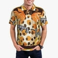 thumbnail image 1 of Balery Fall Farmhouse Pumpkins Camisa Polo de Hombre con Estampado, de Manga Corta y Tejido Medio, Camisa Tipo Golf Polo-Small, 1 of 6