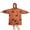 Halloween Cat &, variant on Wearable Oversized Blanket,Halloween Cat Pattern Wearable Blanket Hoodie for Adults,Cozy Hooded Blankets with Super Pockets,Super Warm Fuzzy Pullover for Women & Men