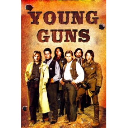 Young Guns Movie Poster Metal Sign 8in X 12in Walmart Com Walmart Com