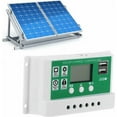 thumbnail image 4 of Controlador de carga solar con pantalla LCD Dinheiro, regulador de panel solar ajustable de 50 A, accesorio regulador de carga MPPT de 12 V y 24 V, 4 of 5