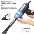 thumbnail image 5 of Clearance & Promo, Car Vacuum Cleaner, 3000PA Strong Suction, Wireless Handheld Vacuum with Blower Function, Portable Vacuum Cleaner for Car and Home Use, Modern Design | Plastic, Black, 5 of 9