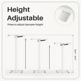 thumbnail image 3 of KPUY Adjustable Overbed Table with Hidden Wheels, Tilt Top, White, 3 of 9