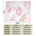 thumbnail image 2 of Hello Kitty Blanket, Super Soft Throw Blanket, Cozy Flannel Blankets For Boys Girls, Warm Blankets For Couch Sofa Bed, 80"X60", 2 of 9
