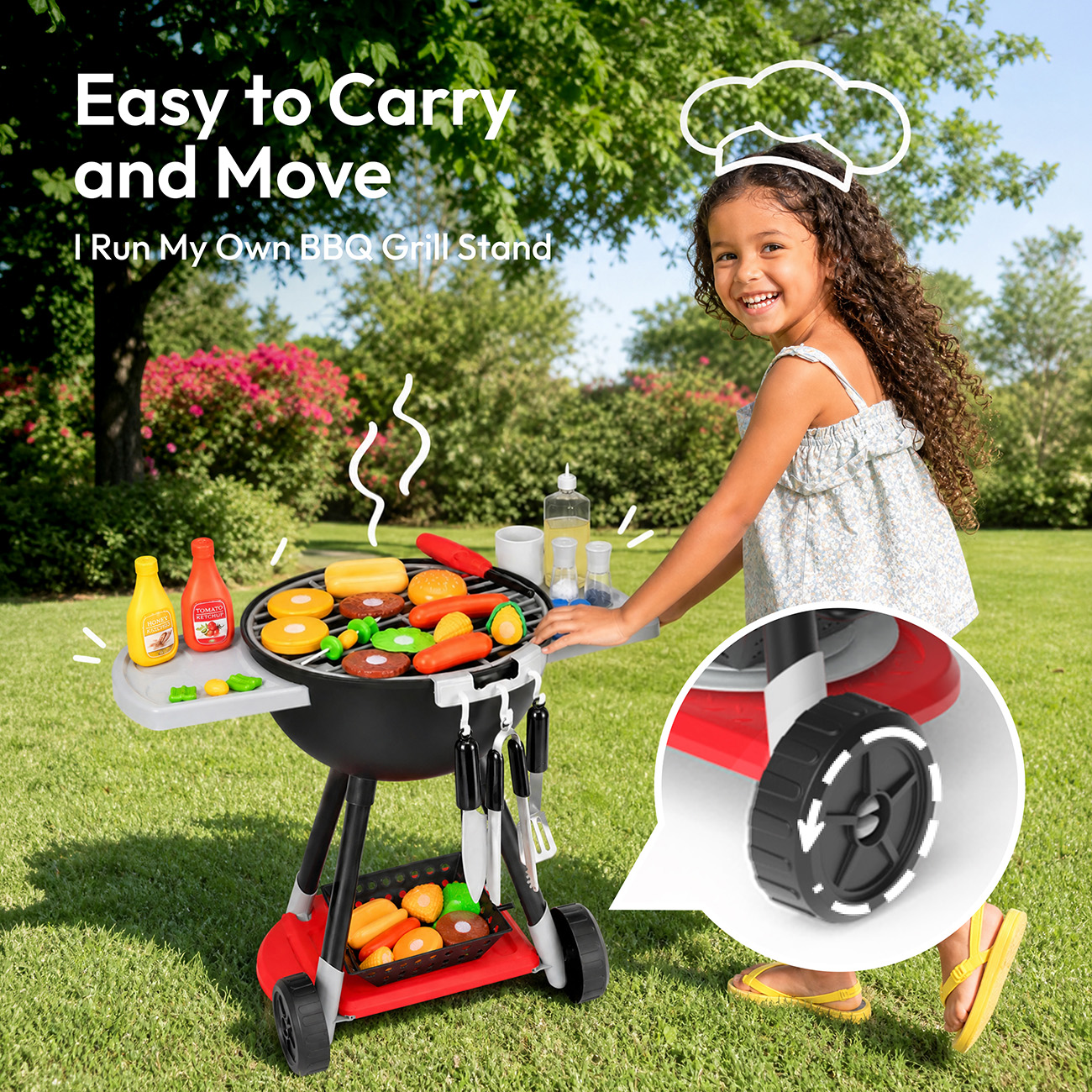 Joyfy BBQ Grill Play Set for Kids 34-Piece photo 5