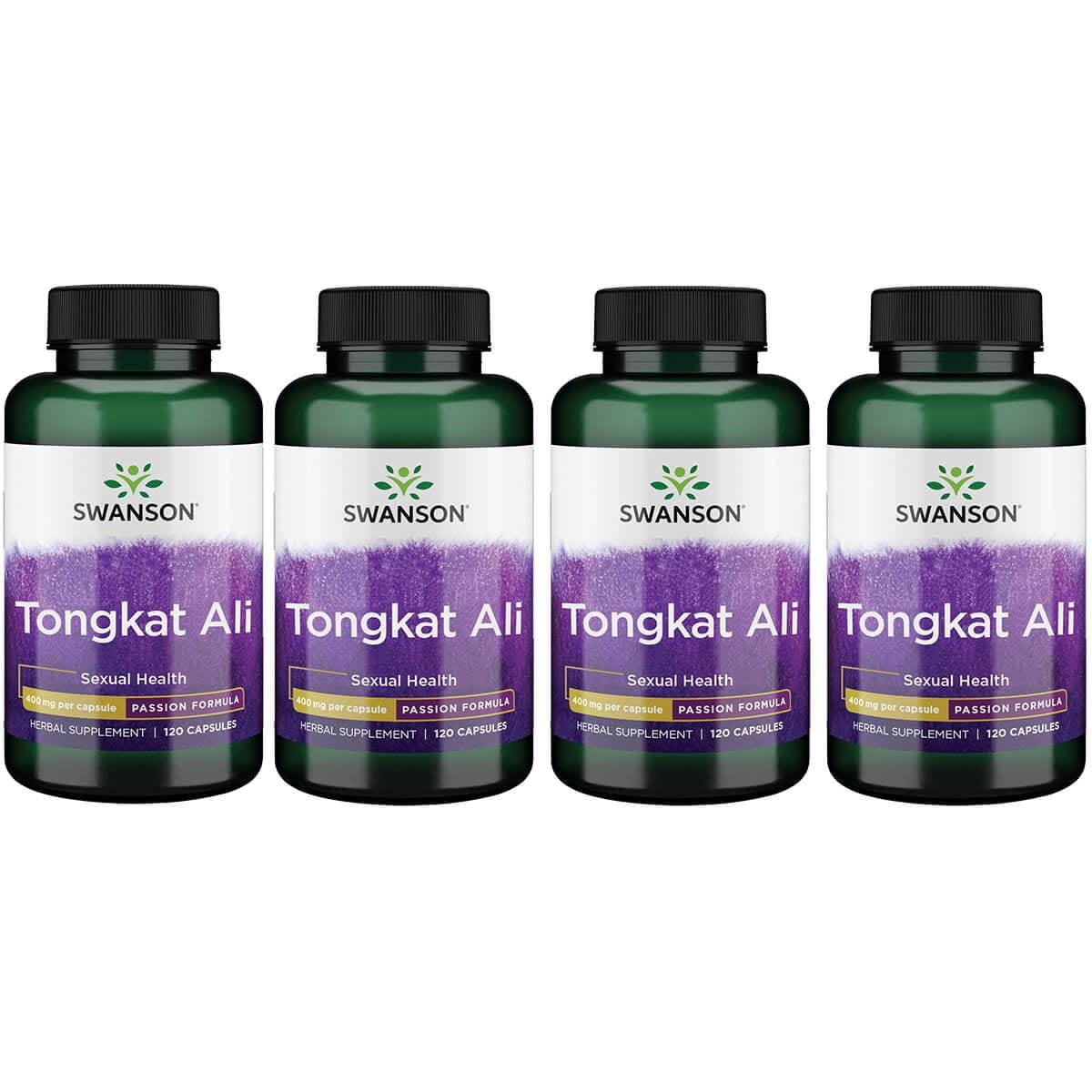 Swanson Tongkat Ali 400 mg 120 Caps 4 Pack