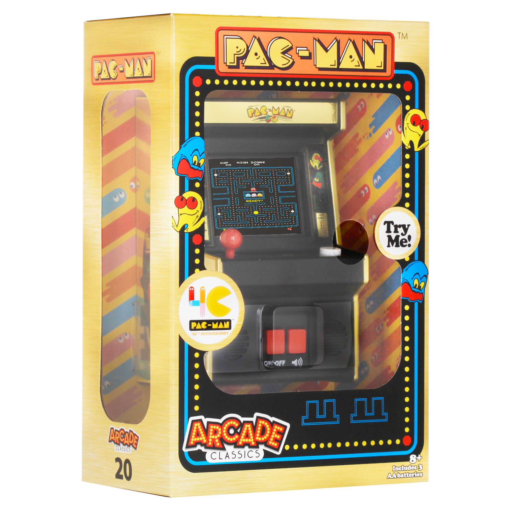 Arcade Classics - Pac-Man™ 40th Aniversary Retro Mini Arcade Game - Gold Edition (Walmart Exclusive) - image 3 of 7
