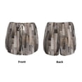 thumbnail image 6 of Uemuo Wooden Texture Pattern Women's Athletic Shorts High Waisted Running Shorts with Liner Pockets Gym Elastic Workout Shorts-X-Large, 6 of 9
