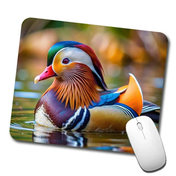 Mandarin Duck Mouse Pad Low Profile Gaming Mat