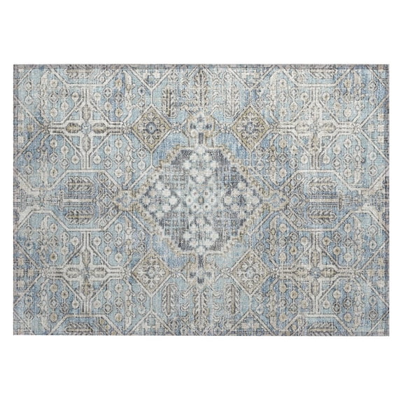 Dalyn Rugs Machine Washable Indoor/Outdoor Chantille ACN2197 Sky 1'8" x 2'6" Rug