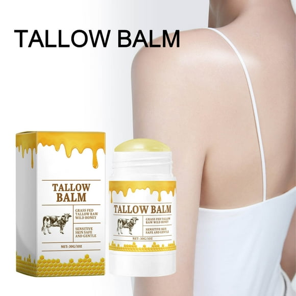 Holiday Gifts! Gspmoly Moisturizer, Beef Tallow Balm Stick Beef Tallow Stick Solid Cream Moisturizing Skin 30G Face Cream