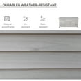 thumbnail image 3 of Outsunny 75 Gallon Wooden Deck Box, Outdoor Storage Container with Aerating Gap & Weather-Fighting Finish, Grey, 3 of 9