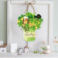 thumbnail image 5 of JingChun Happy St. Patrick's Day Decor Shamrock Door Sign Irish Hanging Wall Decoration Welcome Board Felt with Rope for Home Party, 5 of 6