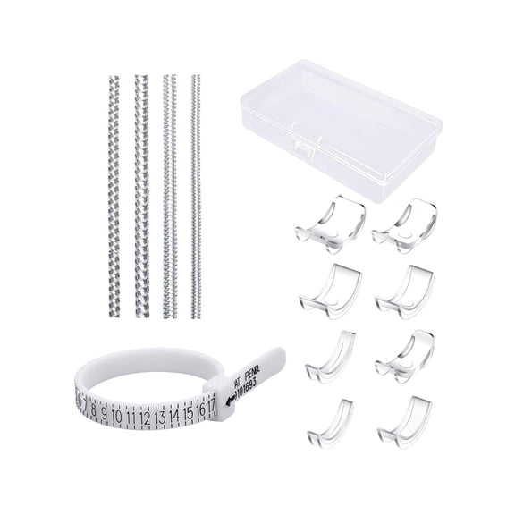 12 Sizes Invisible Ring Size Adjusters Transparent Guard Ring Sizer with Polishing Cloth for Loose Rings and Ring Sizer Measuring Tool, 2 Styles Fit for Man and Woman Rings