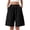 Black, variant on Womens Shorts Upbeat Utility Shorts For High Waist Short Pants With Minimalist Design Summer Casual Wear For Everyday Style, Size XXXL