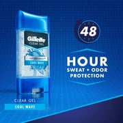 Gillette Cool Wave Clear Gel Men?s Antiperspirant and Deodorant 3.8 oz (Pack of 4)