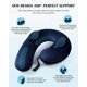 thumbnail image 3 of Almohada de viaje para cuello BLABOK inflable con soporte 360° azul, 3 of 7