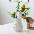 thumbnail image 6 of COM1950s Matte Ceramic Vase,Elegant Hydroponic Planter for Home Decor,Water-Absorbent Centerpiece for Living Room Or Office, 6 of 7