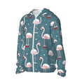 thumbnail image 2 of Sigee Flamingo Print UPF50+ Men's Sun Protection Hoodie Shirt SPF UV Shirt Long Sleeve Fishing Outdoor Lightweight, S-3XL, 2 of 9