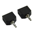 thumbnail image 2 of Adaptador 2 Jacks 3.5mm a Plug 3.5mm Estéreo Macho MRS AC111 MORRISON negro 16x11x8, 2 of 4